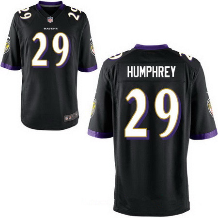 Men's 2017 NFL Draft Baltimore Ravens #29 Marlon Humphrey Black Alternate Stitched NFL Nike Elite Jersey