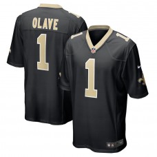 Men's 2022 New Orleans Saints Chris Olave Nike Black Jersey