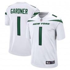 Men's 2022 New York Jets Ahmad Sauce Gardner Nike White Jersey