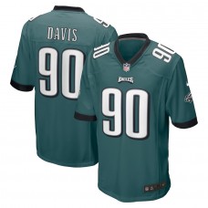 Men's 2022 Philadelphia Eagles Jordan Davis Nike Midnight Green Jersey