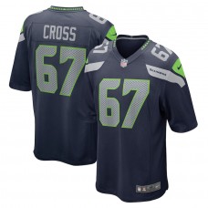 Men's 2022 Seattle Seahawks Charles Cross Nike College Navy Jersey