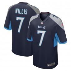 Men's 2022 Tennessee Titans Malik Willis Nike Navy Jersey