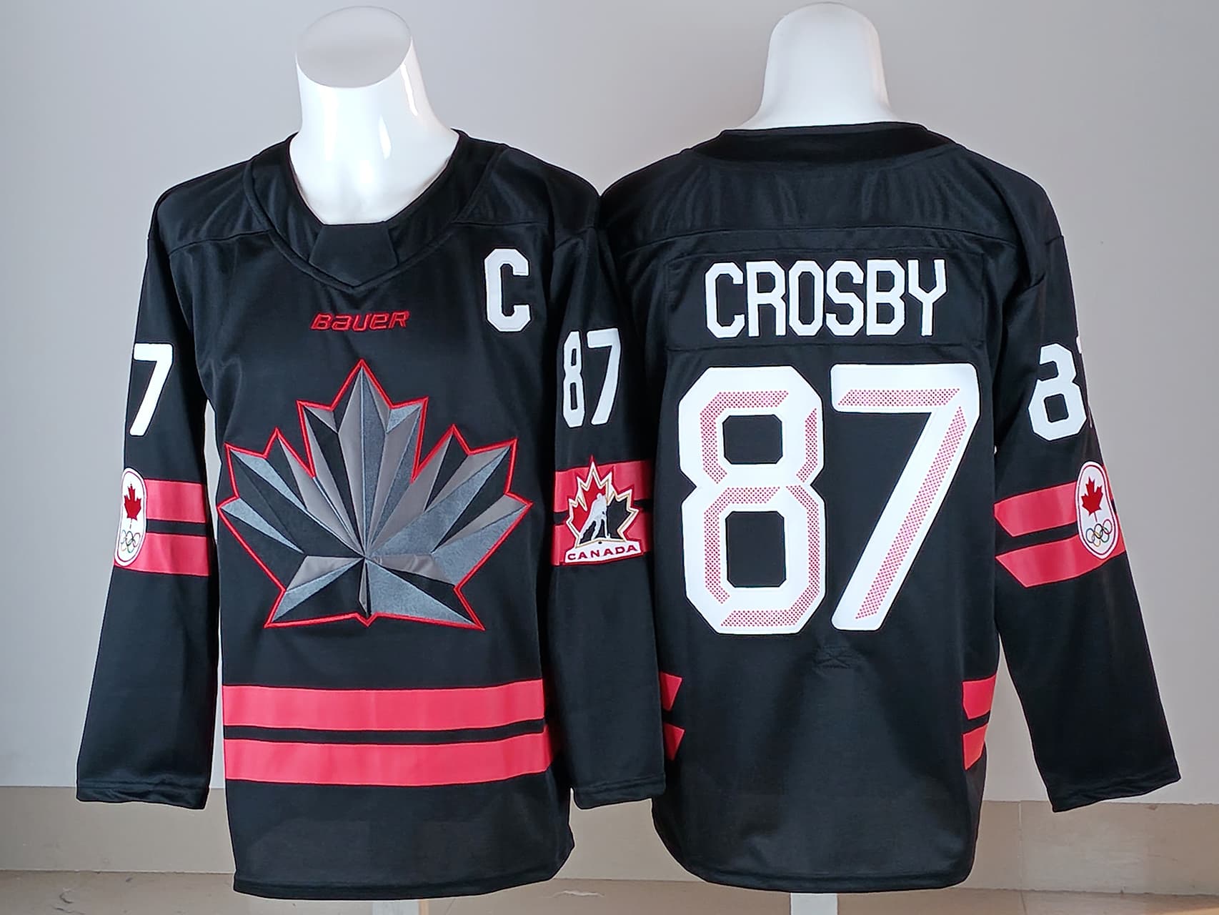 Men's 2026 Canada Olympic Premium Hockey Jersey - All Stitched   Sidney Crosby  87