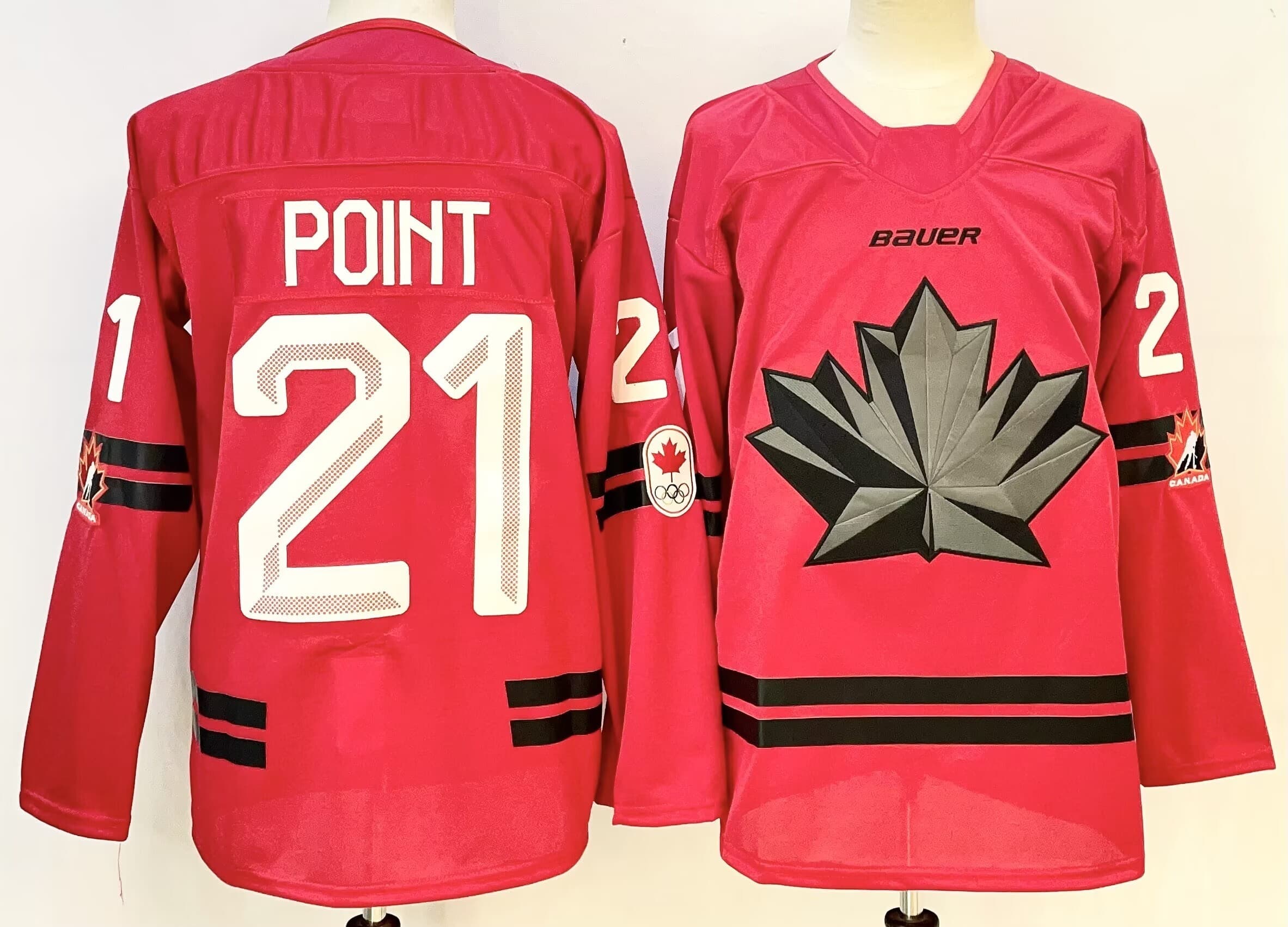 Men's 2026 Canada Olympic Premium Hockey Jersey - All Stitched  Brayden Point 21