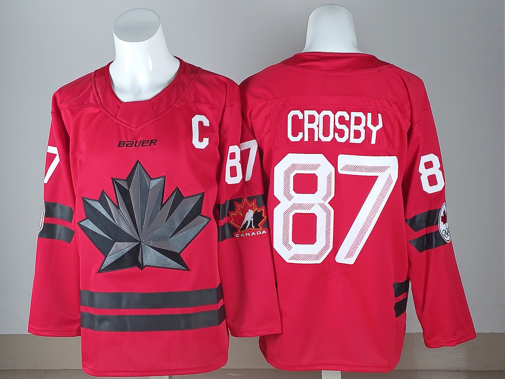 Men's 2026 Canada Olympic Premium Hockey Jersey - All Stitched  Sidney Crosby 87