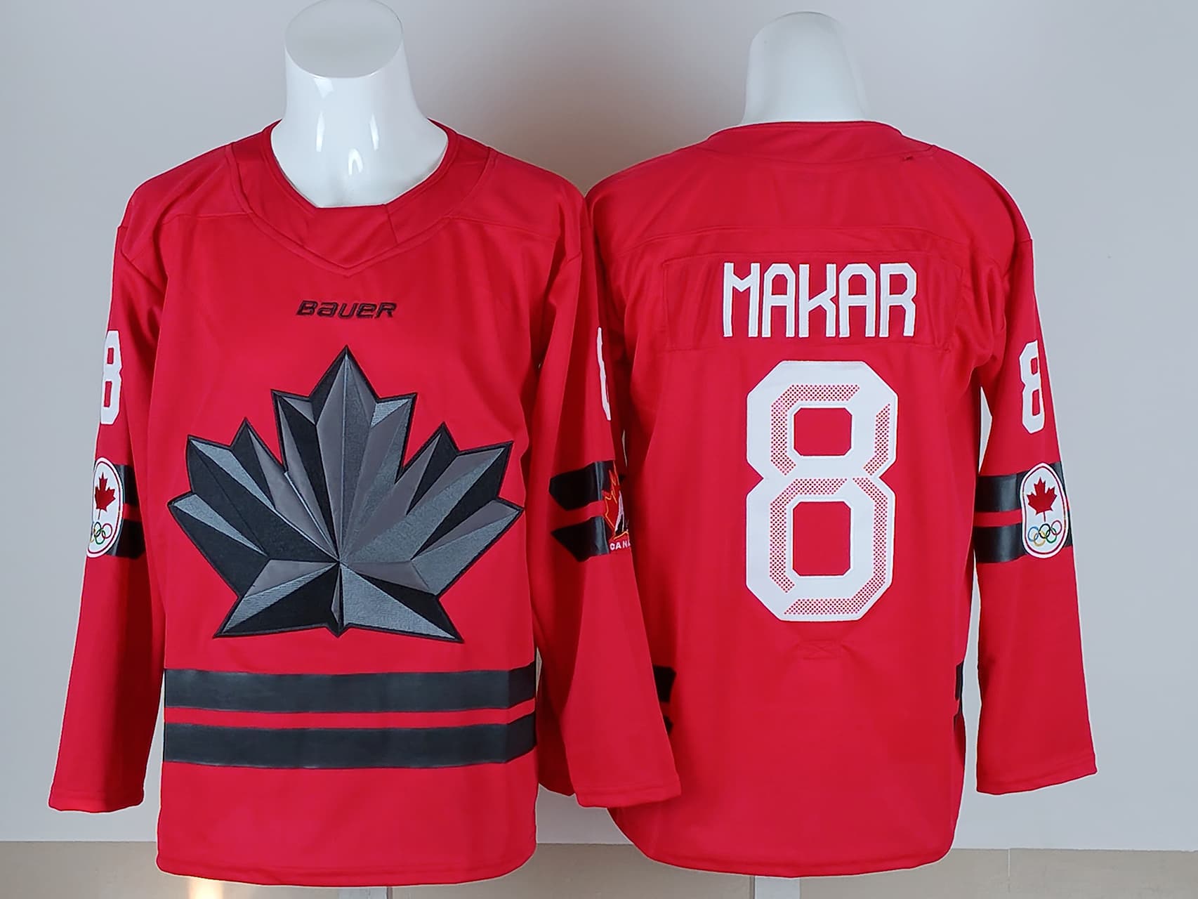 Men's 2026 Canada Olympic Premium Hockey Jersey - All Stitched Cale Makar   8