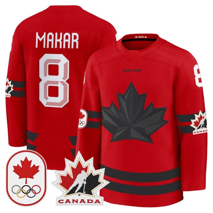 Men's 2026 Canada Olympic Premium Hockey Jersey - All Stitched Team ...