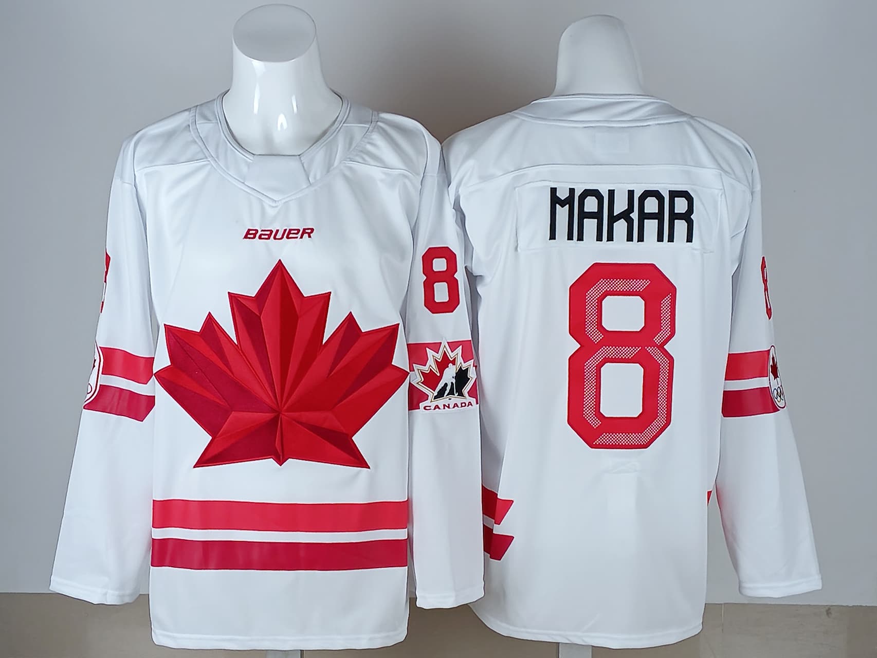 Men's 2026 Canada Olympic Premium Hockey Jersey - All Stitched Cale Makar  8