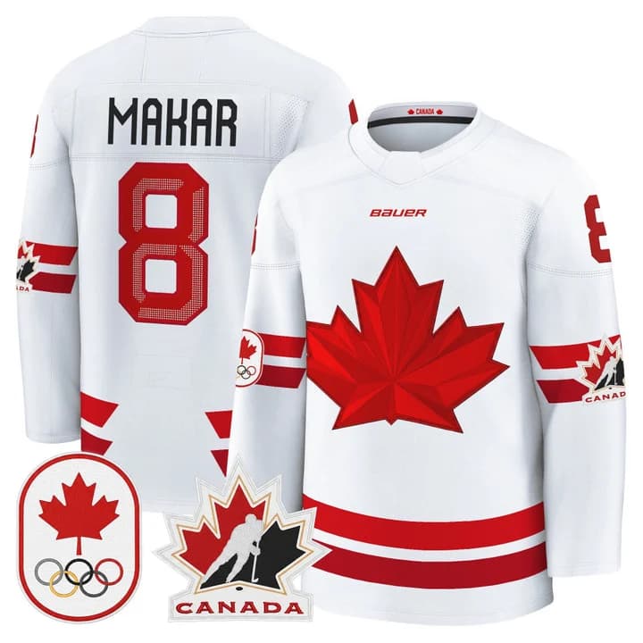 Men's 2026 Canada Olympic Premium Hockey Jersey - All Stitched Cale Makar 8