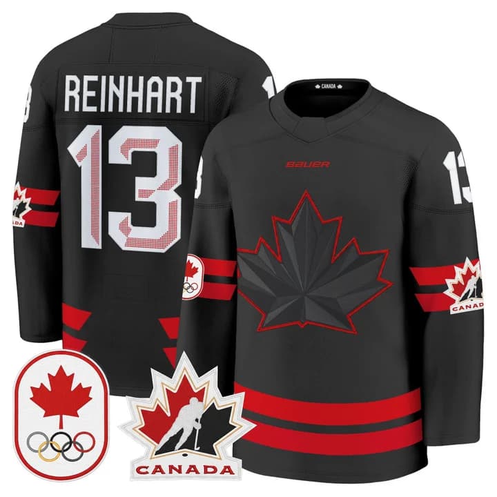 Men's 2026 Canada Olympic Premium Hockey Jersey - All Stitched Sam Reinhart    13