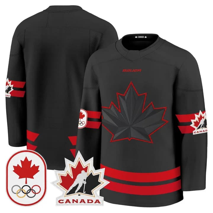 Men's 2026 Canada Olympic Premium Hockey Jersey - All Stitched Team   Jersey