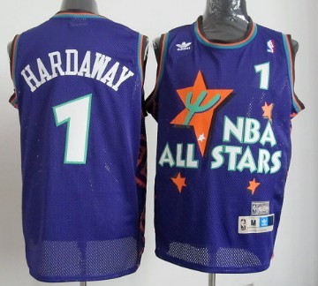 Men's Adidas NBA Jersey 1995-1996 All-Star Throwback #1 Penny Hardaway Purple Swingman