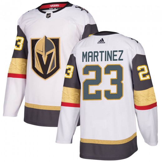 Men's Adidas Vegas Golden Knights #23 Alec Martinez White Away Jersey