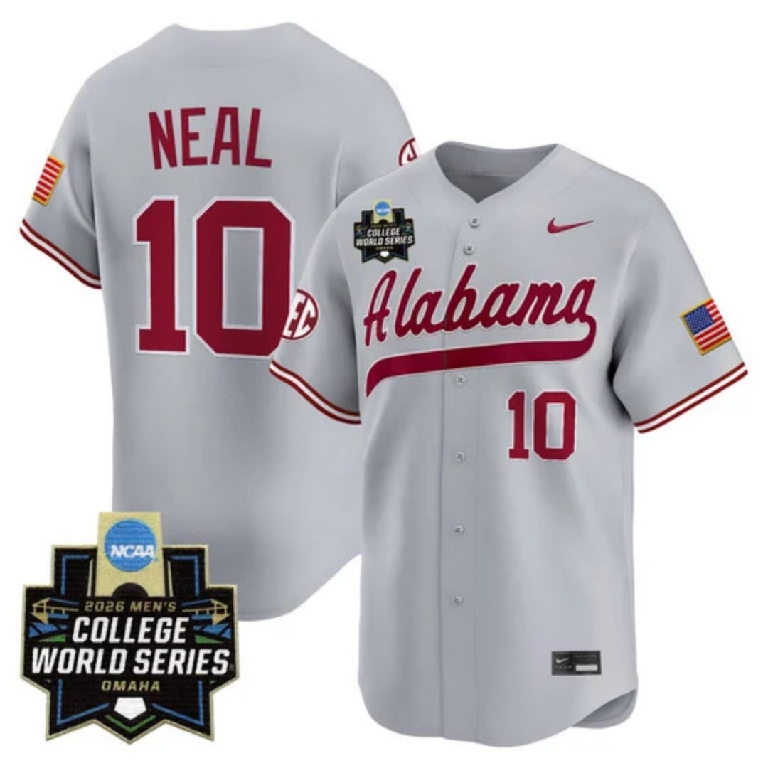 Men's Alabama 2026 World Series Vapor Premier Limited Jersey - All Stitched Brady Neal   10
