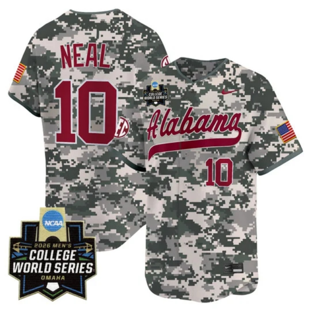 Men's Alabama 2026 World Series Vapor Premier Limited Jersey - All Stitched Brady Neal #10