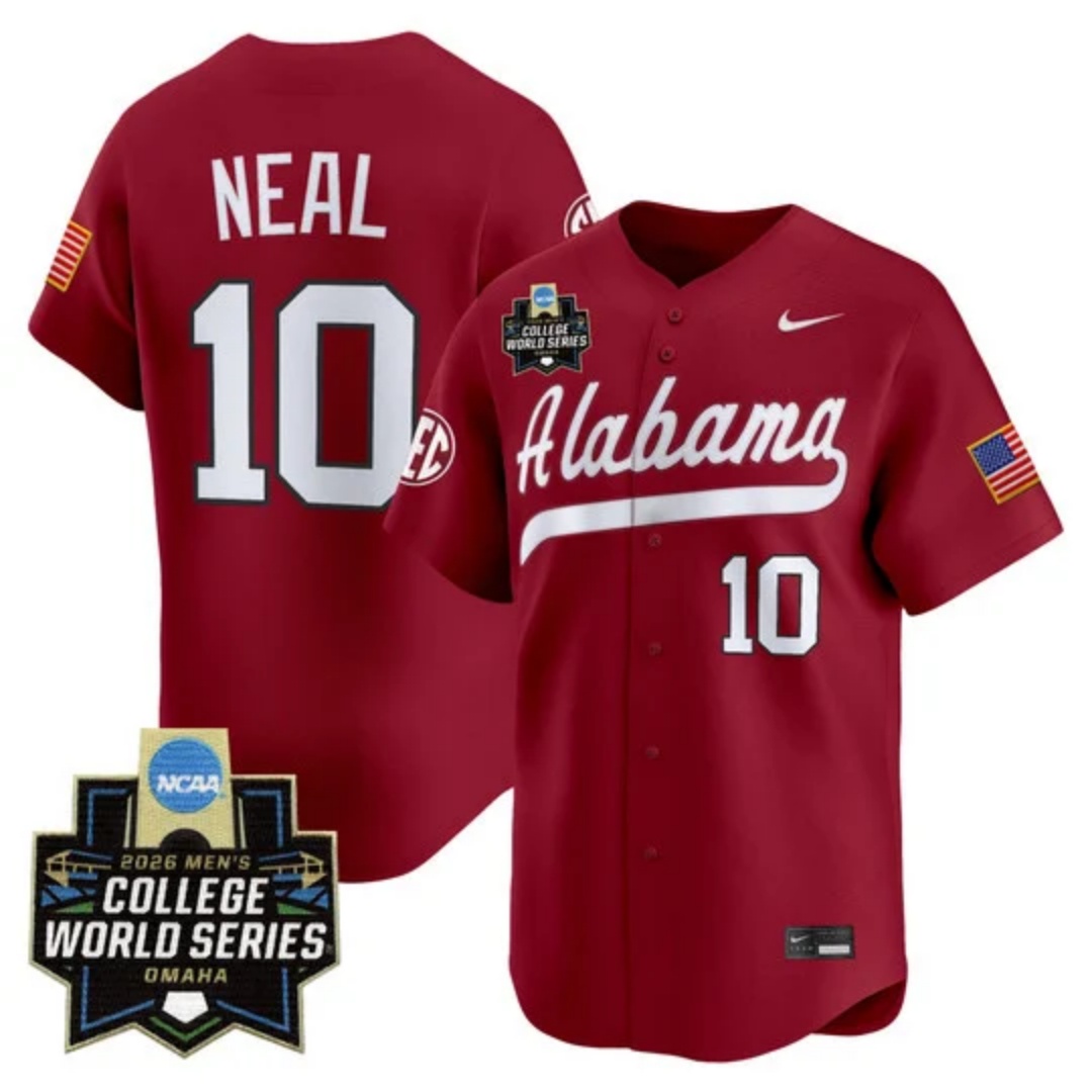 Men's Alabama 2026 World Series Vapor Premier Limited Jersey - All Stitched Brady Neal