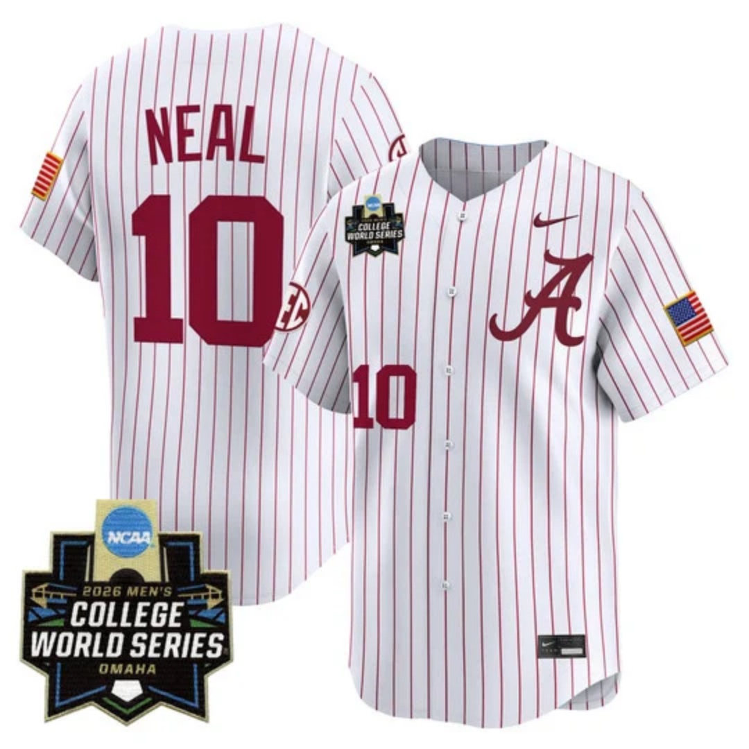 Men's Alabama 2026 World Series Vapor Premier Limited Jersey - All Stitched Brady Neal10