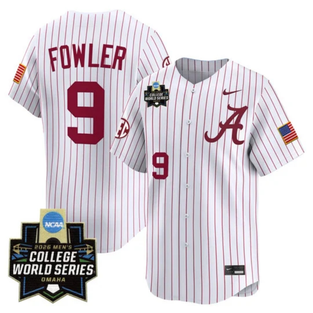Men's Alabama 2026 World Series Vapor Premier Limited Jersey - All Stitched Bryce Fowler    9