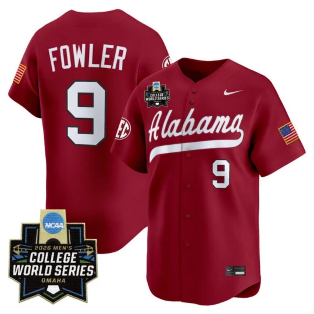 Men's Alabama 2026 World Series Vapor Premier Limited Jersey - All Stitched Bryce Fowler