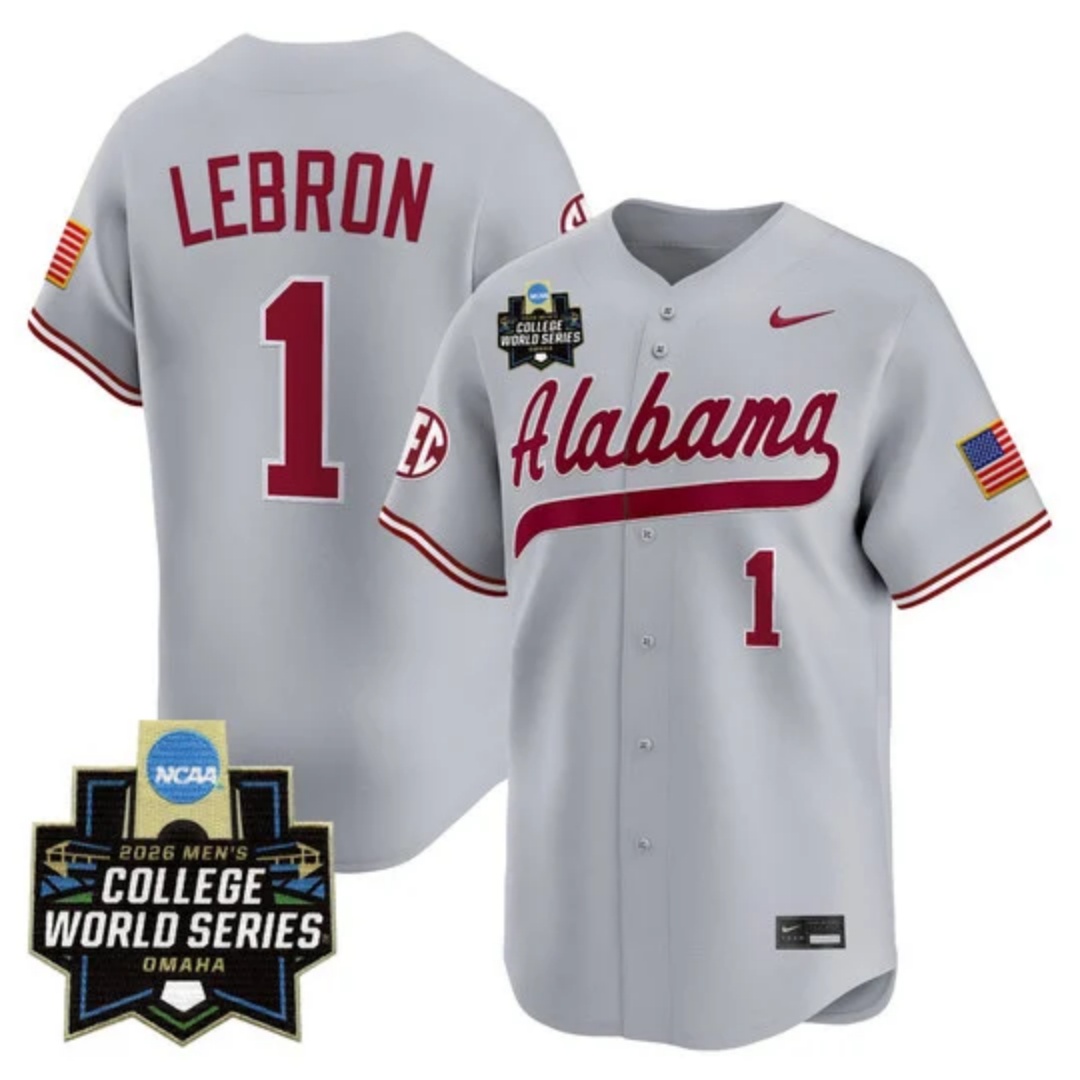 Men's Alabama 2026 World Series Vapor Premier Limited Jersey - All Stitched Justin Lebron    1