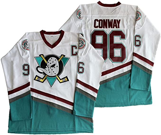 Men's Anaheim Ducks #96 Charlie Conway Mighty Ducks Movie