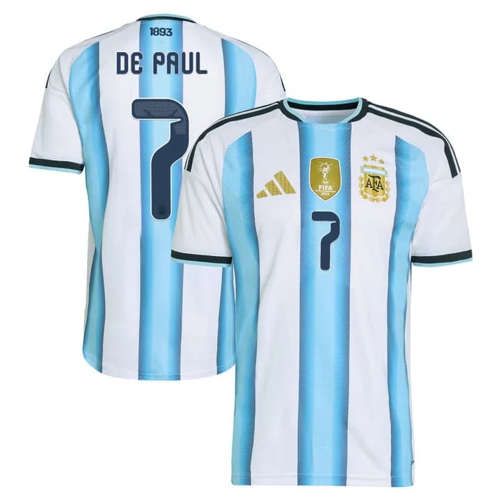 Men's Argentina 2026 National Team Jersey Rodrigo De Paul 7