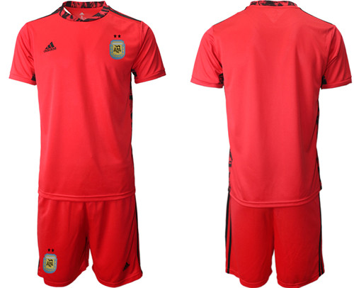 Men's Argentina Blank red goalkeeper Jersey