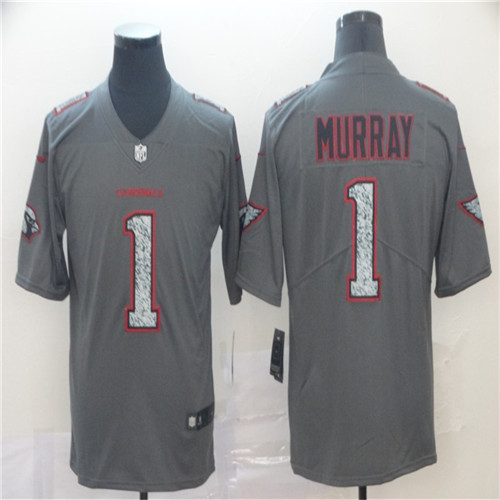 Men's Arizona Cardinals #1 Kyler Murray NFL Pro Line Gray Static Fashion Stitched Jersey
