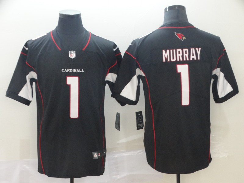 Men's Arizona Cardinals #1 Kyler Murray Nike Alternate Black Vapor Untouchable Jersey