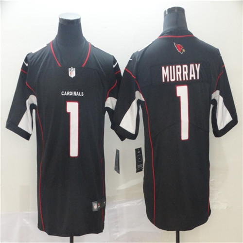 Men's Arizona Cardinals #1 Kyler Murray Nike Alternate Black Vapor Untouchable Stitched Jersey