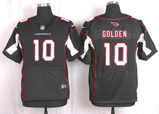 Men's Arizona Cardinals #10 Brittan Golden Black Alternate NFL Nike Elite Jersey
