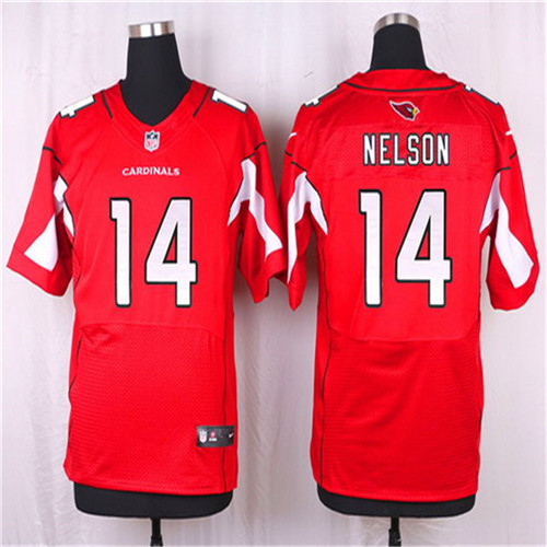 Men's Arizona Cardinals #14 J. J. Nelson Red Team Color NFL Nike Elite Stitched Jersey