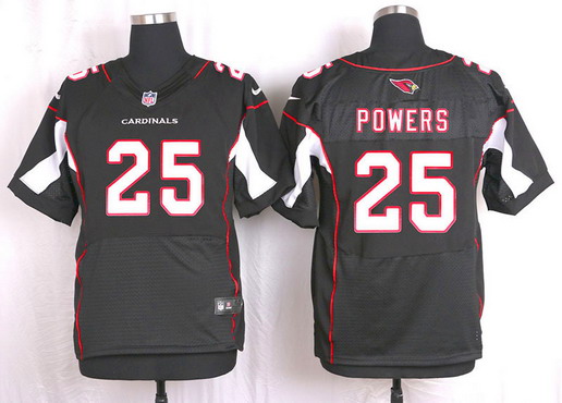 Men's Arizona Cardinals #25 Jerraud Powers Black Alternate NFL Nike Elite Jersey