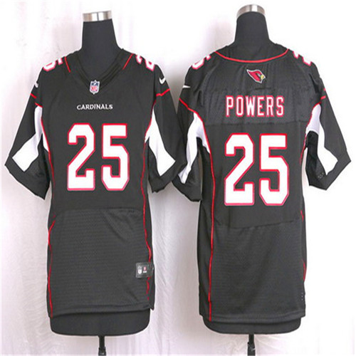 Men's Arizona Cardinals #25 Jerraud Powers Black Alternate NFL Nike Elite Stitched Jersey