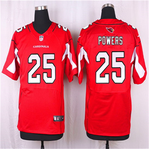 Men's Arizona Cardinals #25 Jerraud Powers Red Team Color NFL Nike Elite Stitched Jersey