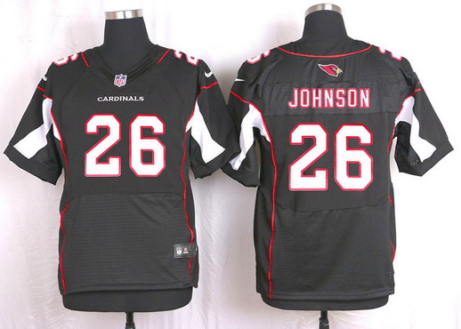 Men's Arizona Cardinals #26 Rashad Johnson Black Alternate NFL Nike Elite Jersey
