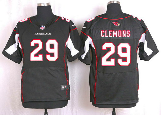 Men's Arizona Cardinals #29 Chris Clemons Black Alternate NFL Nike Elite Jersey