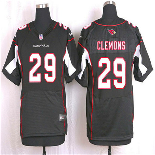 Men's Arizona Cardinals #29 Chris Clemons Black Alternate NFL Nike Elite Stitched Jersey