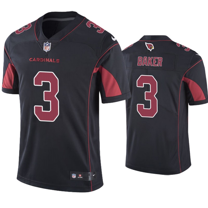 Men's Arizona Cardinals #3 Budda Baker Nike Black 2nd Alternate Color Rush Legend Jersey