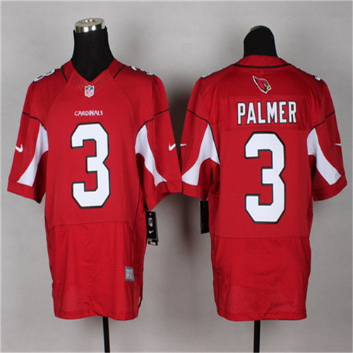 Men's Arizona Cardinals #3 Carson Palmer Red Nik Elite Stitched Jersey