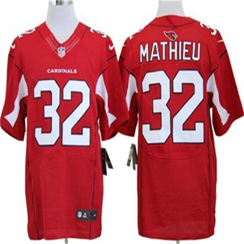 Men's Arizona Cardinals #32 Tyrann Mathieu Nike Elite Jersey  Red Stitched