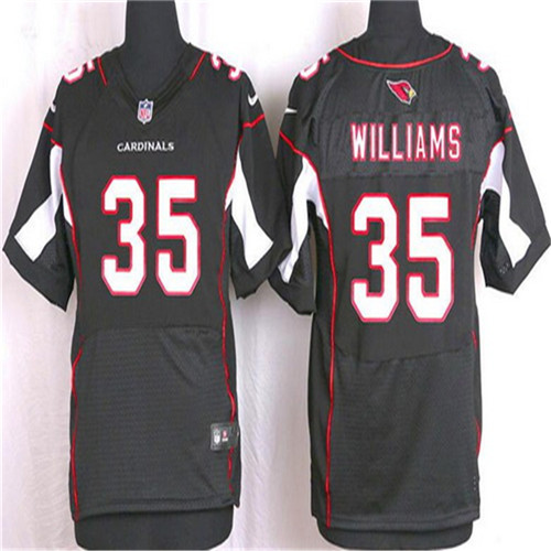 Men's Arizona Cardinals #35 Aeneas Williams Black Retired Player NFL Nike Elite Stitched Jersey