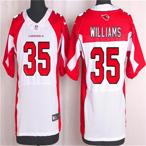 Men's Arizona Cardinals #35 Aeneas Williams White Retired Player NFL Nike Elite Stitched Jersey