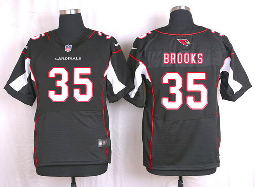 Men's Arizona Cardinals #35 Cariel Brooks Black Alternate NFL Nike Elite Jersey