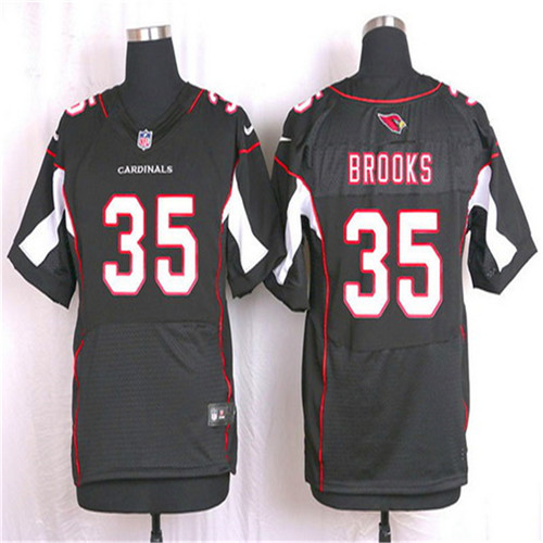 Men's Arizona Cardinals #35 Cariel Brooks Black Alternate NFL Nike Elite Stitched Jersey