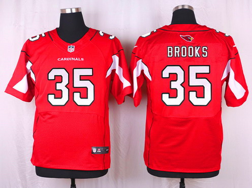 Men's Arizona Cardinals #35 Cariel Brooks Red Team Color NFL Nike Elite Jersey
