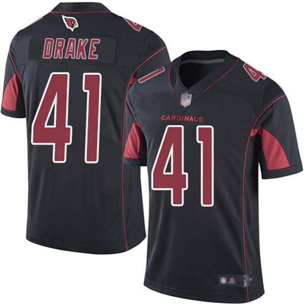 Men's Arizona Cardinals #41 Kenyan Drake Nike Black 2nd Alternate Color Rush Legend Jersey