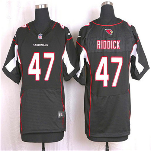 Men's Arizona Cardinals #47 Shaq Riddick Black Alternate NFL Nike Elite Stitched  Jersey