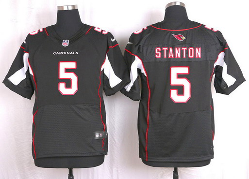 Men's Arizona Cardinals #5 Drew Stanton Black Alternate NFL Nike Elite Jersey