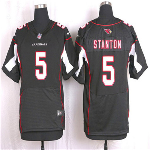 Men's Arizona Cardinals #5 Drew Stanton Black Alternate NFL Nike Elite Stitched Jersey